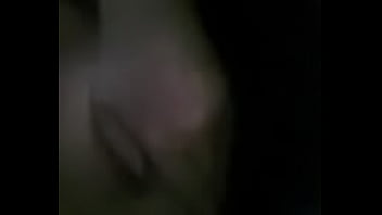 Brandy S rubbing her tits and clit