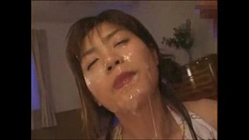 Hot Asian with Facial Cum Blowjobs Two Guys at Once
