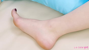 Charming blonde naked close-up