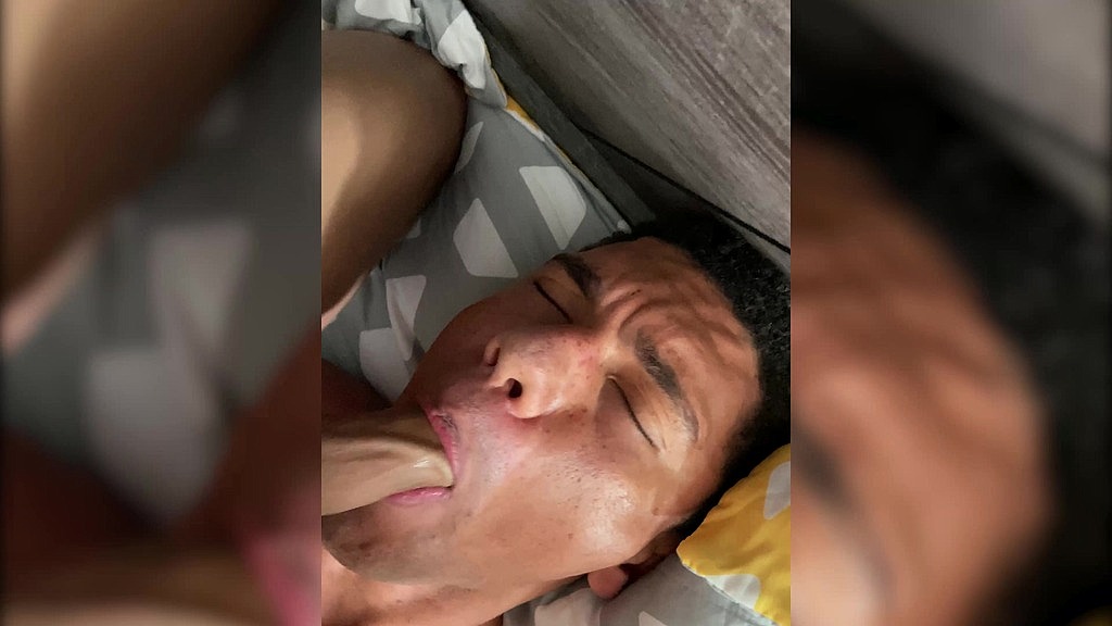 petite blonde latina trans girl takes cock & cums from head