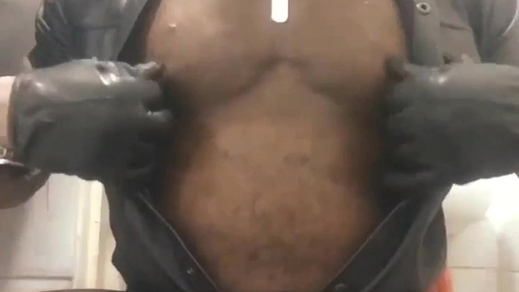 masked smoking leather muscle
