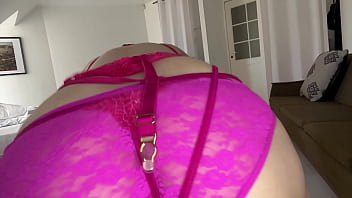 Training Ass Crossdressing with Dildo Ttaining