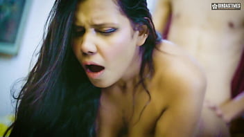 Cute Step Sister likes to take her Step Brother Huge Cock When their parents not at home