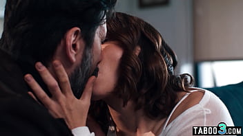 Hot small titted brunette babe Sophia Burns fucked roughly by perv dude