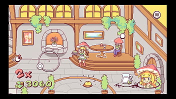 Futanari Di Funghi [ FUTA Hentai Game ] Ep.3 happy customer flash their boobs to get more cumshot !