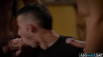 Watch this intense gay threesome fuck sesh with Des Irez Drew Sebastian and Zeno Rey