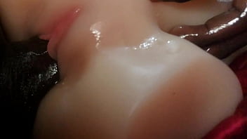 Big black cock fucking a tight hole (closeup)