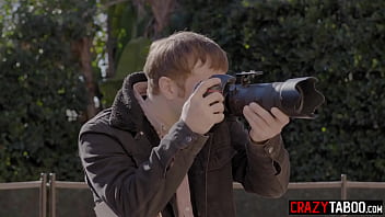 Perverted big ass teen Charlotte Sins sucks and fucks private investigator