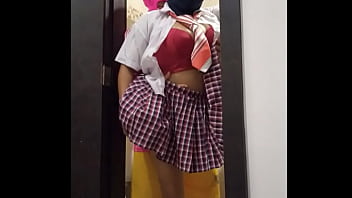 STUDENT GOES TO THE BATHROOM AND MEETS THE CLASSMATE. THE MALE WARMS HER UP AND CONVINCES HER THAT IT IS BETTER TO HAVE SEX THAN TO BE THINKING ABOUT THE BAD GRADE