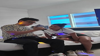 mature whore cheating on her husband with her little step-nephew