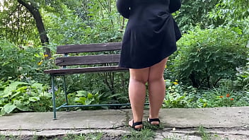 Mother-in-law let her son-in-law pee on her gorgeous ass in panties