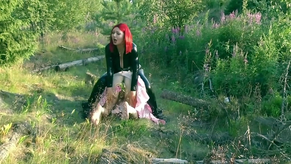 femdom jerk off instructions - gagged bound man. sissification! arya grander