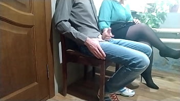 Mature stranger helped me cum in a public place