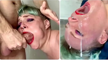 OPEN WIDE !! Cum Dripping Face Fuck!