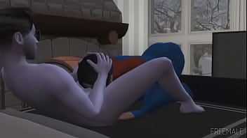 Hot Night with Supergirl (Sims 4)
