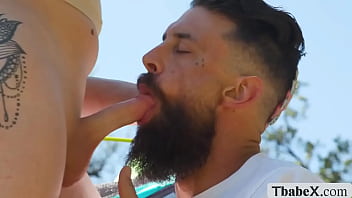 Forest Campers enjoy bareback fuck sex in the tent