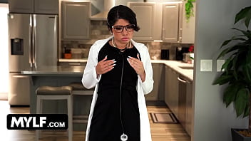 Big Titty MYLF Boss Catches Her Babysitter Getting Her Pussy Licked By Her Boyfriend On Her Couch