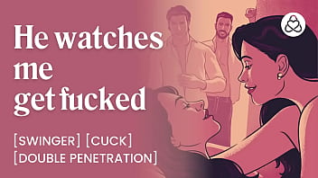 Fucked in front of my husband at a swingers club [porn for women] - EROTIC ASMR AUDIO PORN