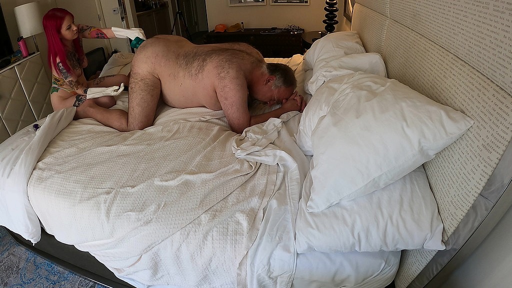 bts close up gloved anal toy play and fisting