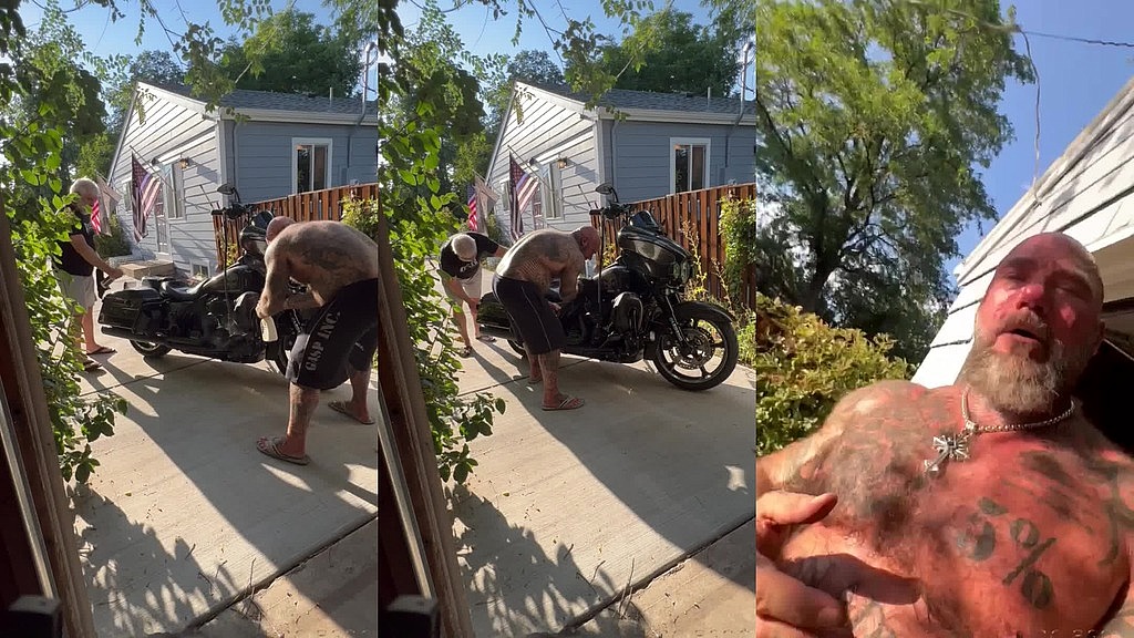 update #103 (september 13, 2022) me and jim love washing my harley in the hot ass sun!