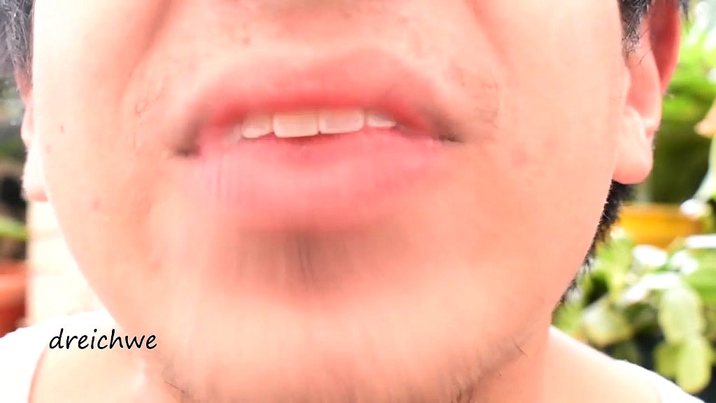 eating worm gummies in my garden