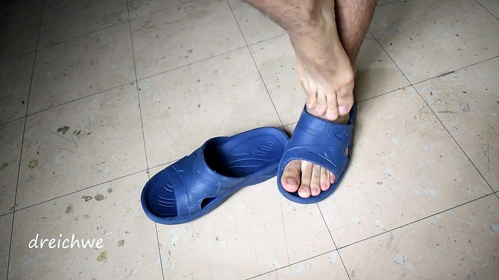 excitement for my blue flip flops