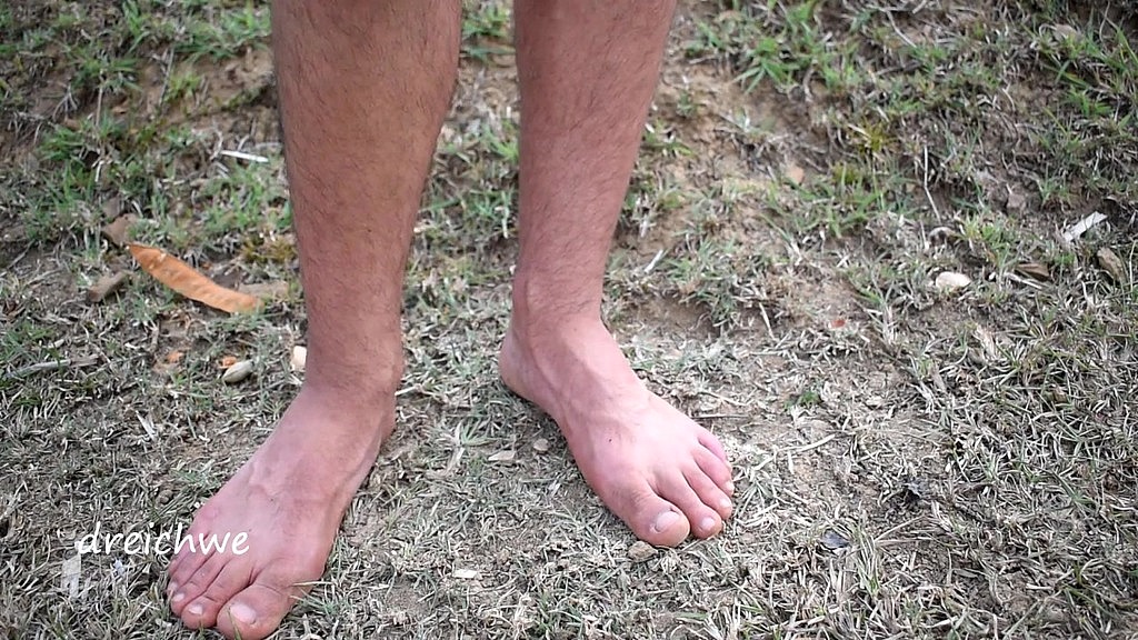 feet in the grass