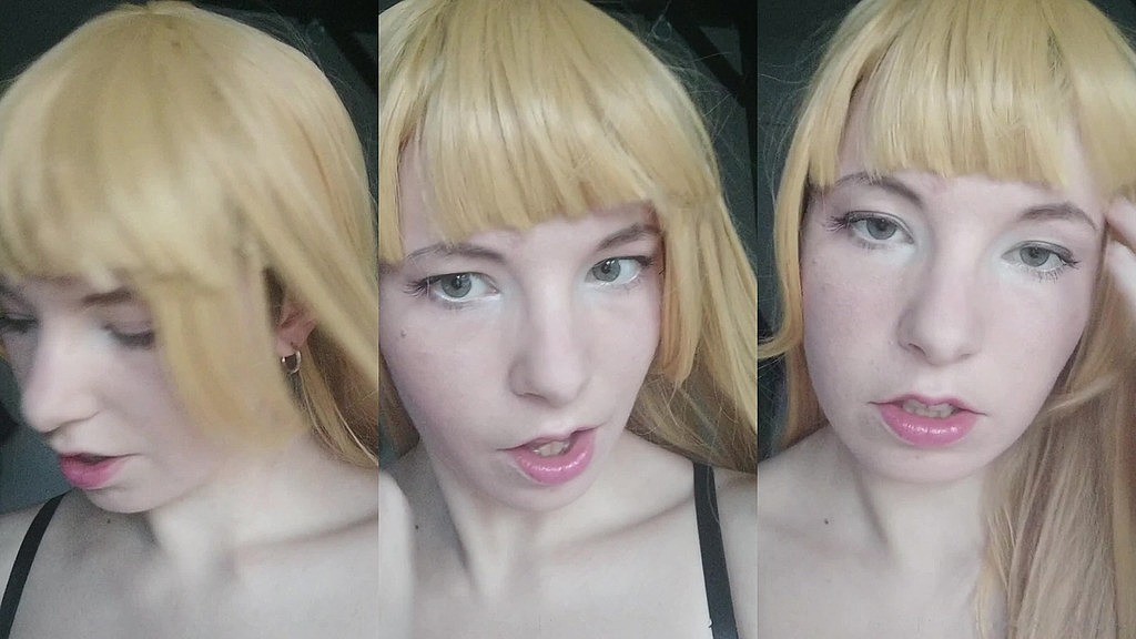 its amazing how different i look with this wig and a little bit of makeup!