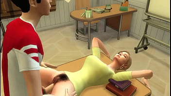 Profesora madura seduce y se folla a su alumno virgen