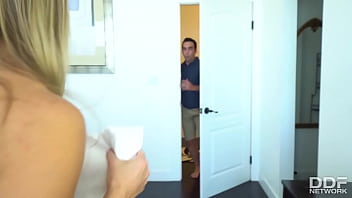 College babe Candice Dare sucks cock and fucked doggystyle in dorm room GP1480