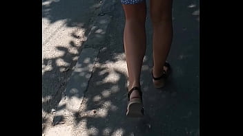 publicly on the street naked