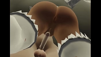 Lulu in maid suit and the dungeon master