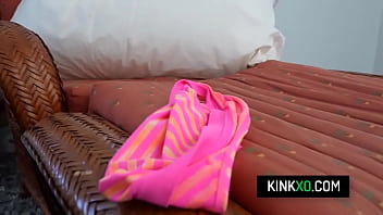 Bratty teen with big tits seduce and fuck with her stepdad