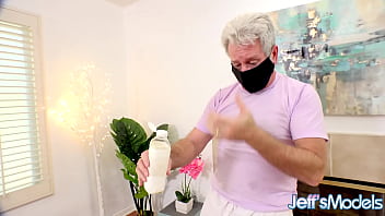 Chubby Blonde Lila Lovely Enjoys a Rubdown and Pussy Stimulation