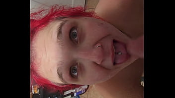 Amber on her knees for Daddy