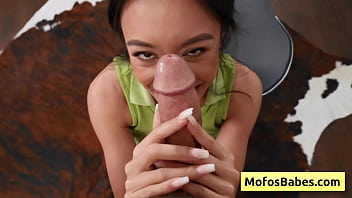 Petite Philippine brunette slut suck huge dick and swallow it deep - Jade Kimiko, Charles Dera