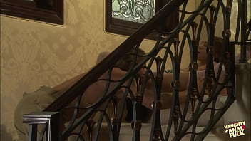 Before getting a taste of his hot load the brunette lets him plow her bum