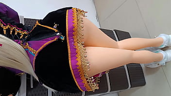 Fucking lubricated anal sex without a condom with the most provocative dancer at the Saya Oruro carnival