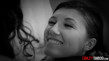 Dominant lesbian Maya Woulfe fucks submissive big tits teen Leana Lovings