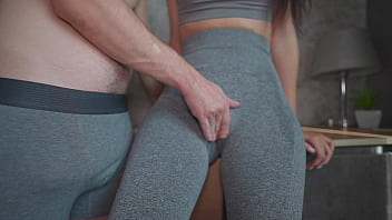 Can'_t Stop Touching Step Mother After The Gym! Yoga Pants Sex and Creampie 4k