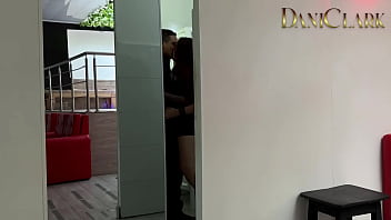 My chubby sexy girlfriend does me a wet nasty blowjob in the bathroom of a bar