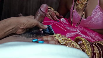 Desi cauple newly married wife karwa chauth fucking clear Hindi audio