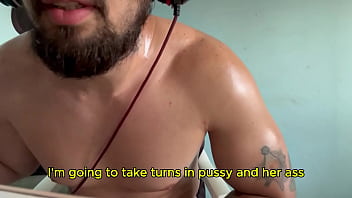 SEXO VIRTUAL Comi a mulher do corno manso e tratei como vagabunda CUCKOLD FETISH