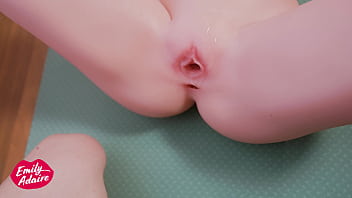 First time working out with new gym buddy - Emily Adaire fucks new Tantaly sex doll