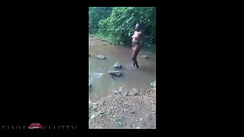 African hoe bathing in the river and getting fuck by strangers- Part
