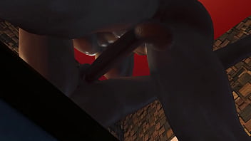 Thick Blonde Dickgirl Fucking a Cute Ladyboy in Anal Missionary