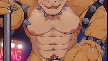 Lord Bowser catches you staring and decides to toy with you... (EDGING JOI)