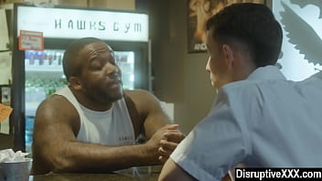 Desperate guy got a job as glory hole janitor