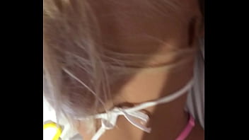 inteada loirinha com pora no cu