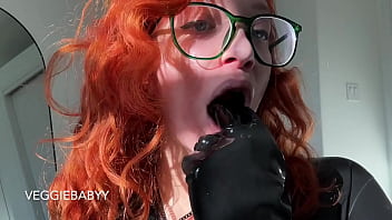 latex mommy'_s catsuit asmr, tease and jerk off encouragement - full video on Veggiebabyy Manyvids